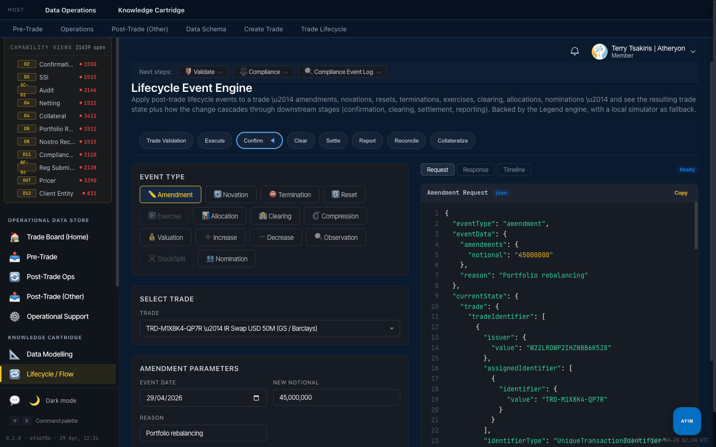 Lifecycle Engine & Transforms screen